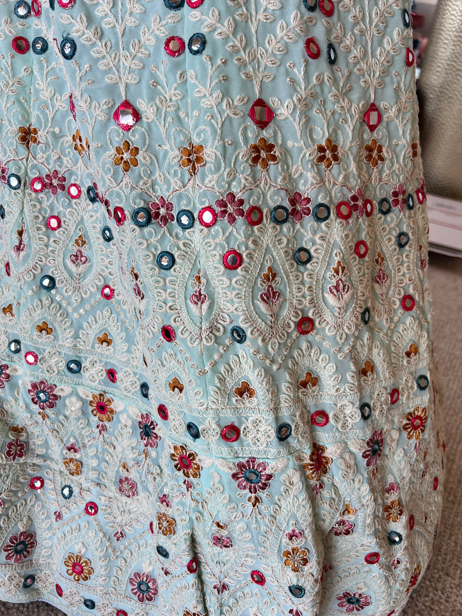 Pink-Peach/Light Blue-Green 3-Piece Outfit (Brand New)