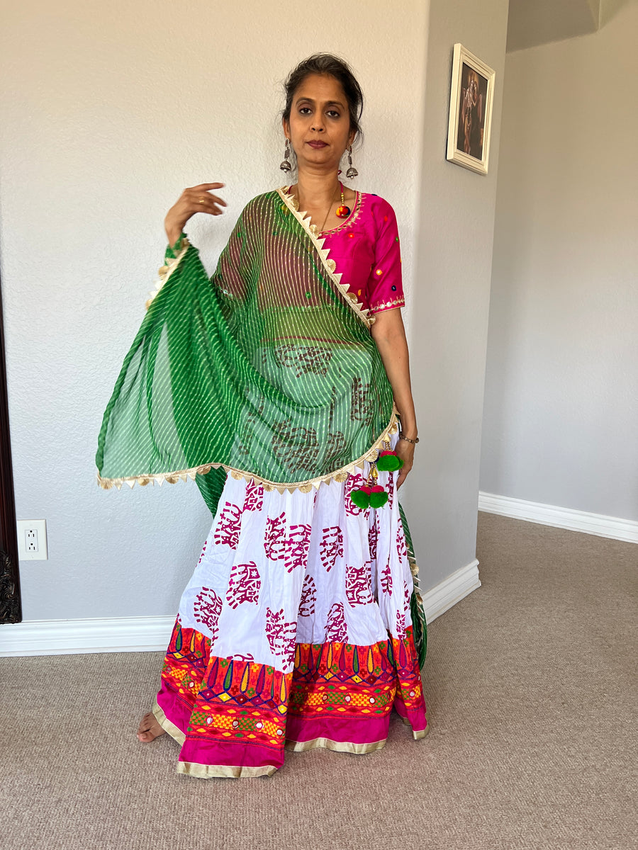 2-Piece Outfit (no scarf) Pink and Gold