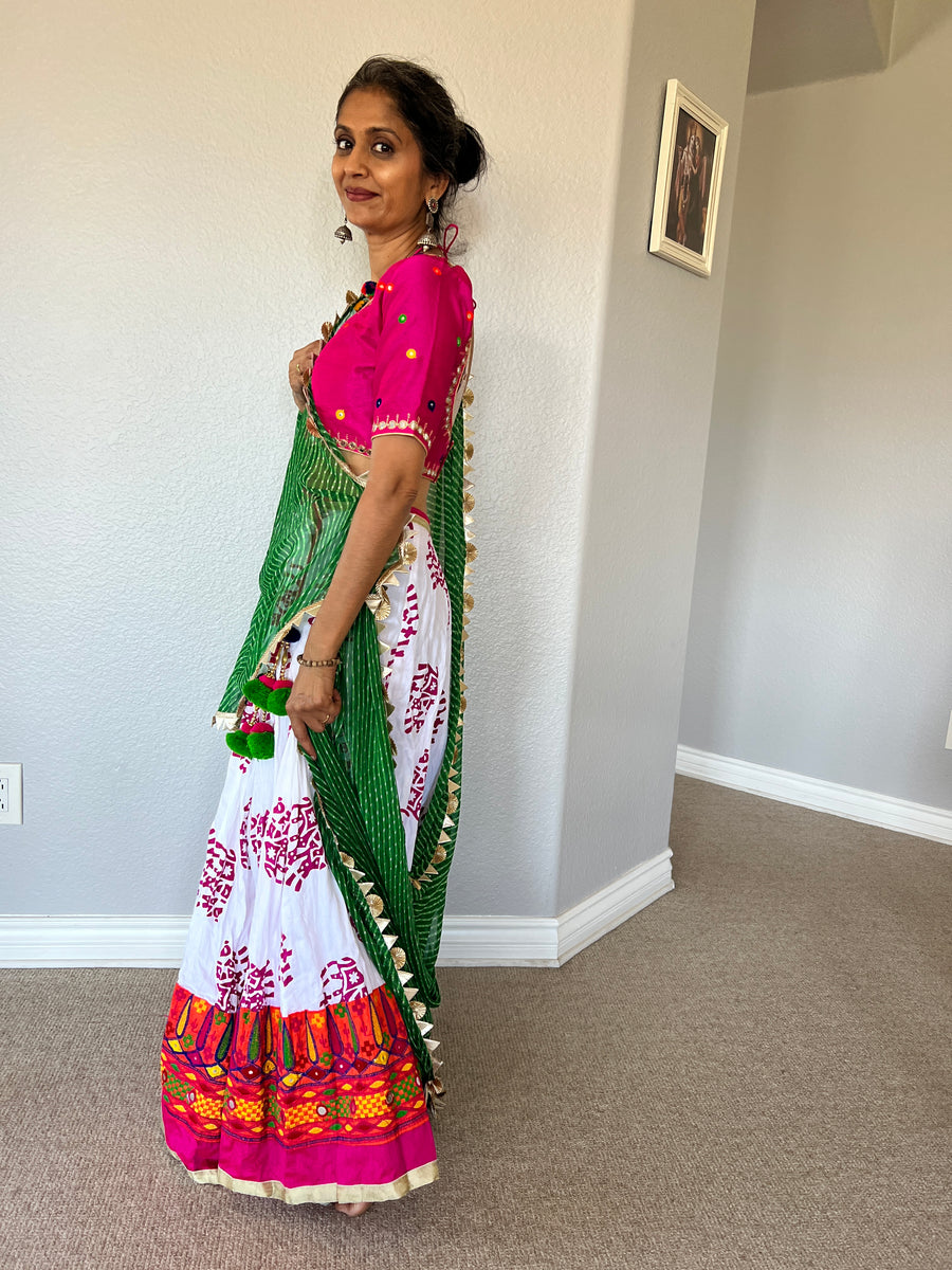 2-Piece Outfit (no scarf) Pink and Gold