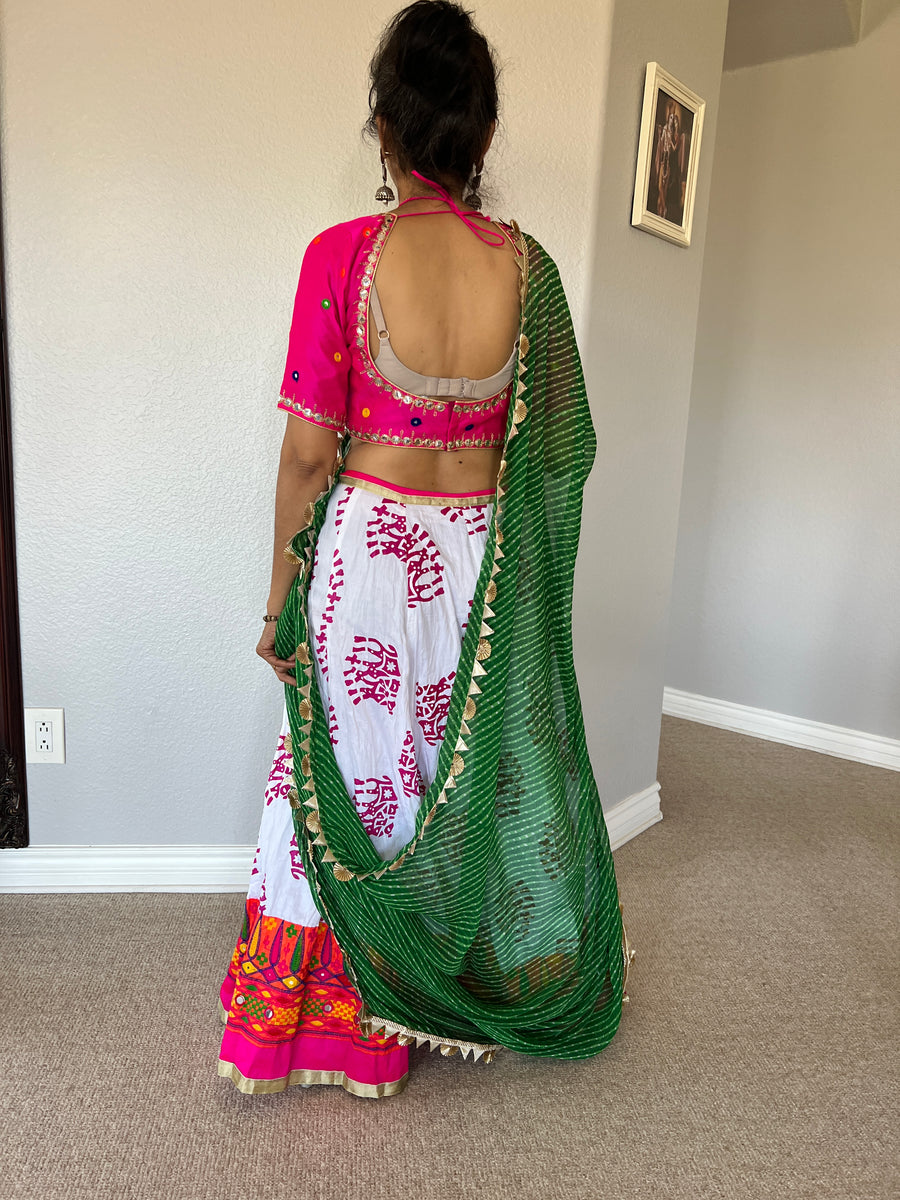 2-Piece Outfit (no scarf) Pink and Gold