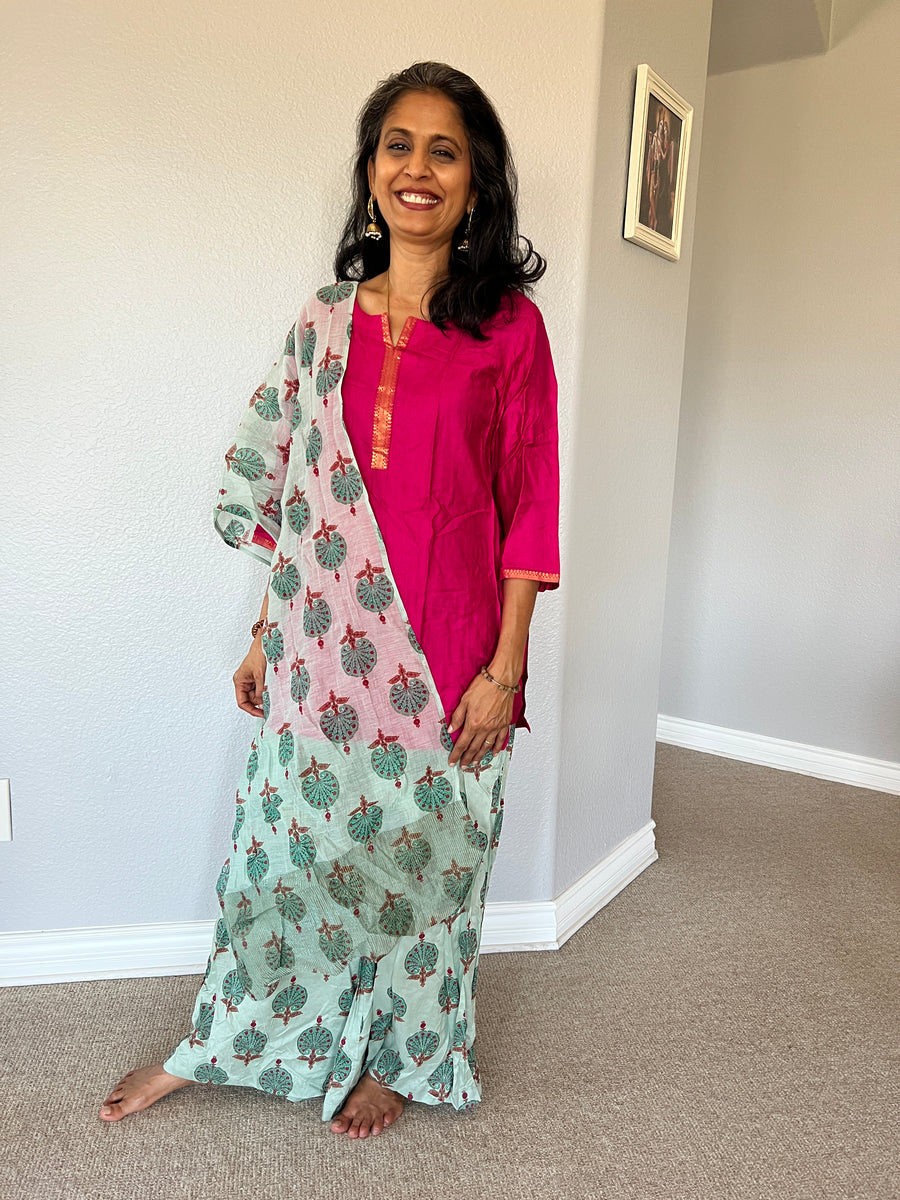 3-Piece Outfit (Top, Pants, Scarf) Brand New