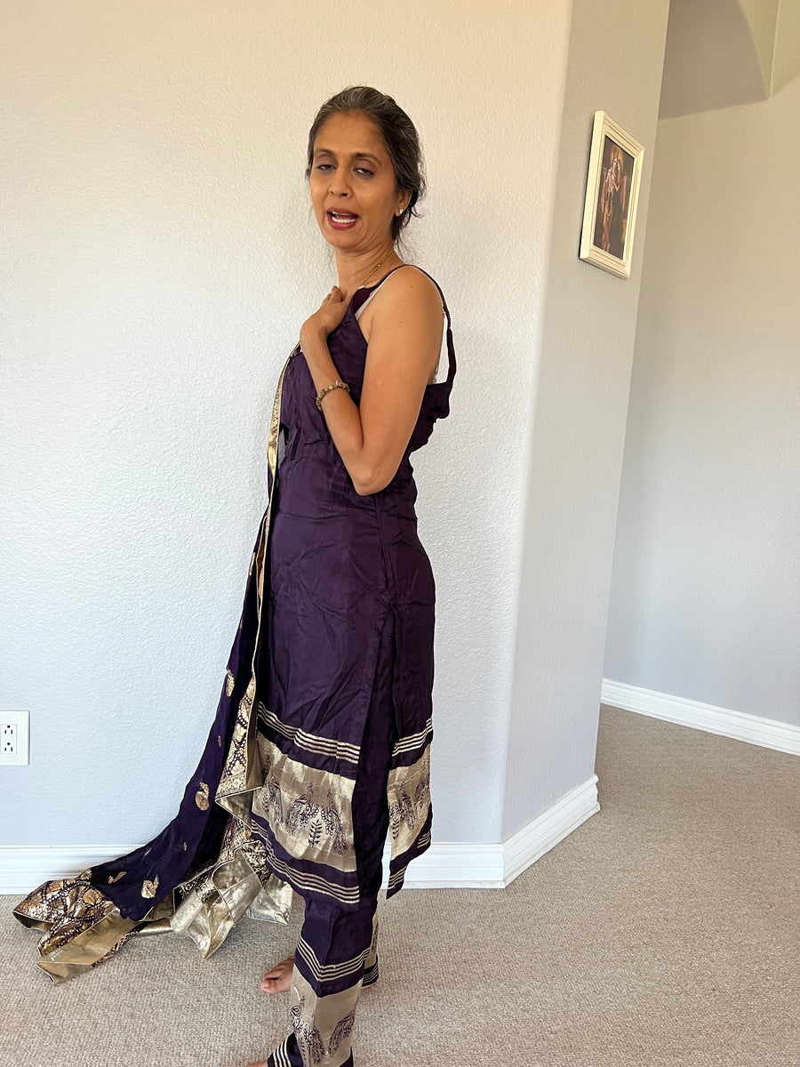 Always Raas 3-Piece Set (Top, Pants, Scarf) NWT